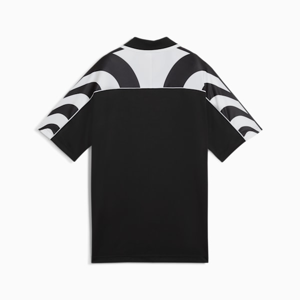 FUTURE.PUMA.ARCHIVE Relaxed Football Jersey Unisex, PUMA Black, large-MEX