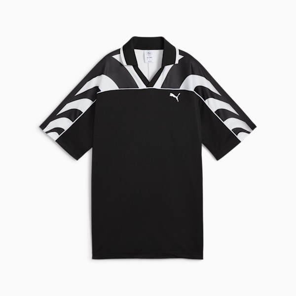 FUTURE.PUMA.ARCHIVE Relaxed Football Jersey Unisex, PUMA Black, large-MEX