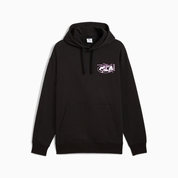 FUTURE.PUMA.ARCHIVE Relaxed Graphic Hoodie Unisex, PUMA Black, large-ZAF