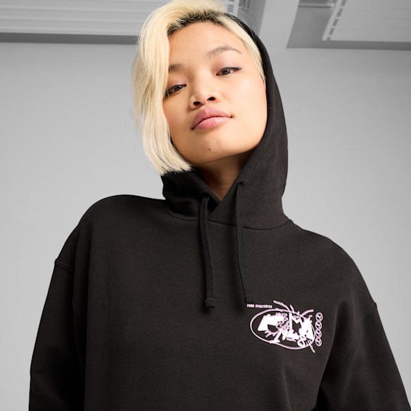 FUTURE.PUMA.ARCHIVE Relaxed Graphic Hoodie Unisex, PUMA Black, large-ZAF
