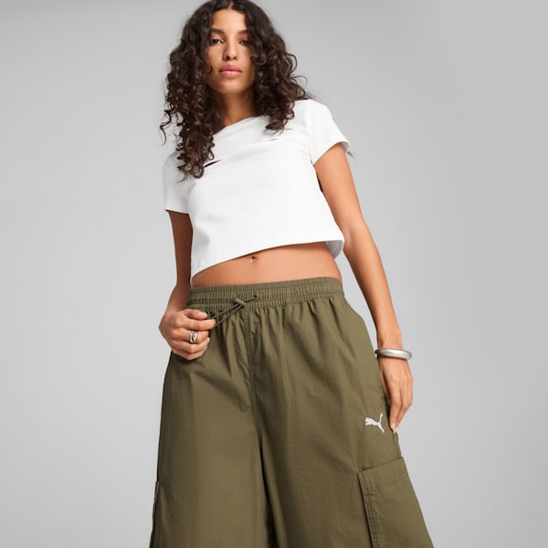FUTURE.PUMA.ARCHIVE Relaxed Cargo 16" Jorts Unisex, Loden Green, large-ZAF