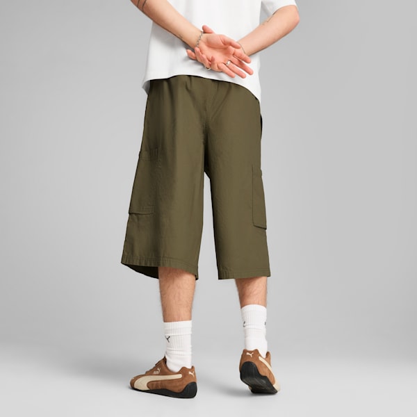 FUTURE.PUMA.ARCHIVE Relaxed Cargo 16" Jorts Unisex, Loden Green, large-ZAF