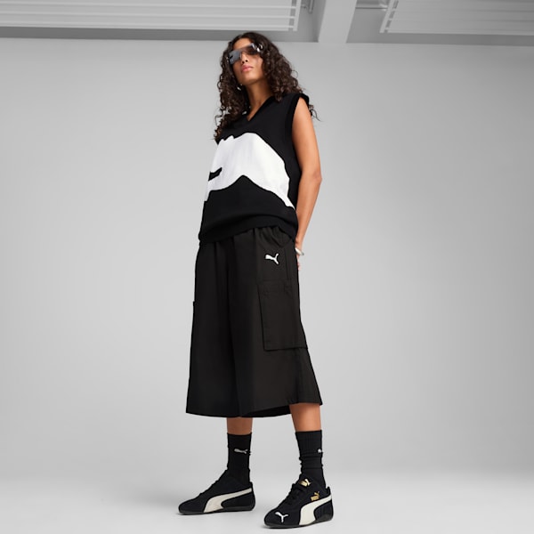 FUTURE.PUMA.ARCHIVE Relaxed Graphic Knitted Vest Unisex, PUMA Black, large-ZAF