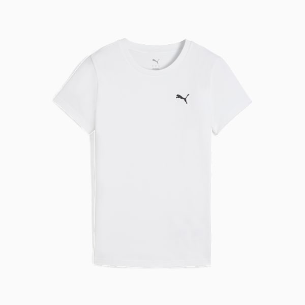 Playera semi-ajustada Essentials para mujer, PUMA White, large-MEX