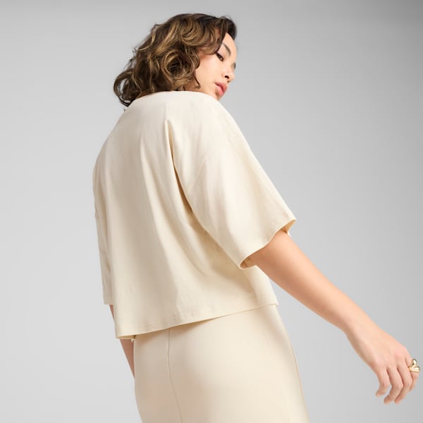 WARDROBE Essentials Oversized Short Tee Women, Alpine Snow, large-ZAF