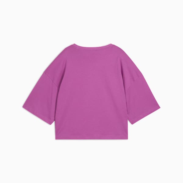 WARDROBE ESS Oversized Short Tee Women, Wild Berry, large-MEX