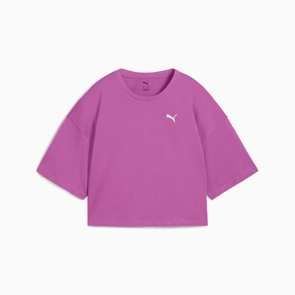 WARDROBE ESS Oversized Short Tee Women, Wild Berry, large-MEX