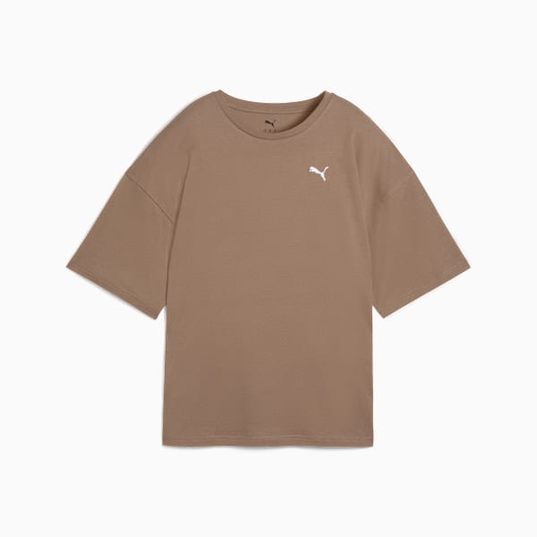 Wardrobe Essentials Oversized Tee Women, Totally Taupe, large-ZAF