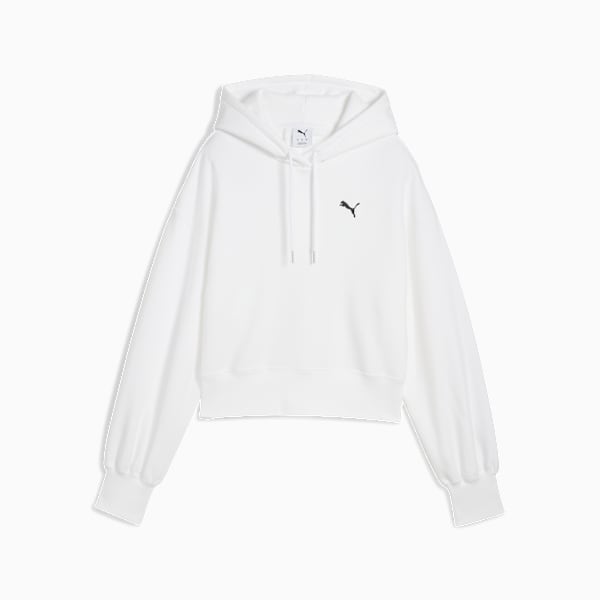 Sudadera WARDROBE Essentials para mujer, PUMA White, large-MEX