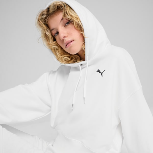 Sudadera WARDROBE Essentials para mujer, PUMA White, large-MEX