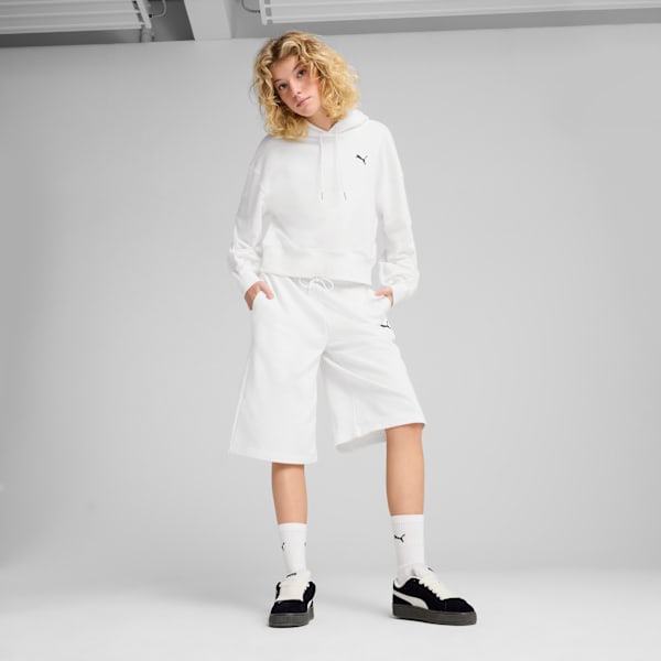 Sudadera WARDROBE Essentials para mujer, PUMA White, large-MEX