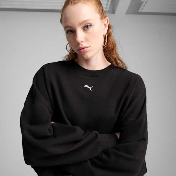 Buzo WARDROBE Essentials para mujer, PUMA Black, large-ARG