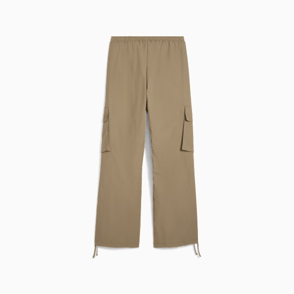 WARDROBE Essentials Relaxed Woven Cargo Pants Women, Velvet Moss, large-ZAF