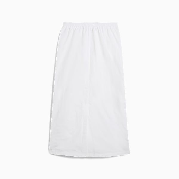 WARDROBE Essentials Woven Maxi Skirt Women, PUMA White, large-ZAF