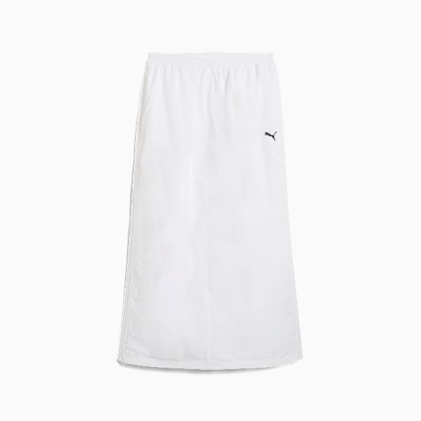 WARDROBE Essentials Woven Maxi Skirt Women, PUMA White, large-ZAF