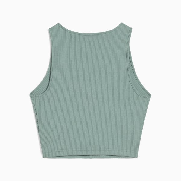 Playera corta WARDROBE Essentials para mujer, Green Moon, large-MEX