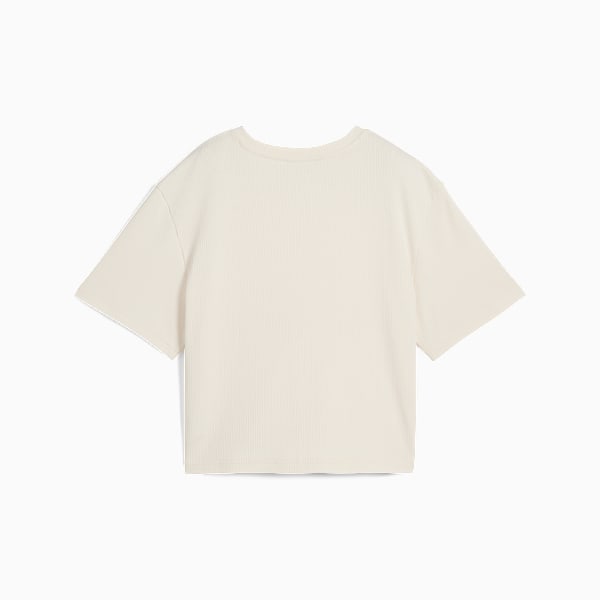 WARDROBE Essentials Ribbed Relaxed Tee Women, Alpine Snow, large-ZAF
