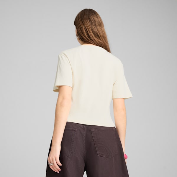WARDROBE Essentials Ribbed Relaxed Tee Women, Alpine Snow, large-ZAF