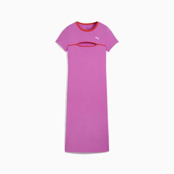 WARDROBE Essentials Midi Cut-Out Dress Women, Wild Berry, large-MEX