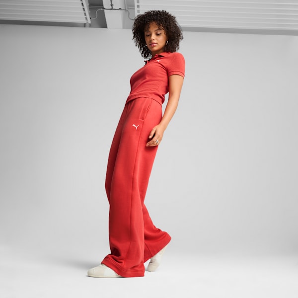 PREMIUM ESS Relaxed Sweatpants Women, Red Fire, large-ZAF