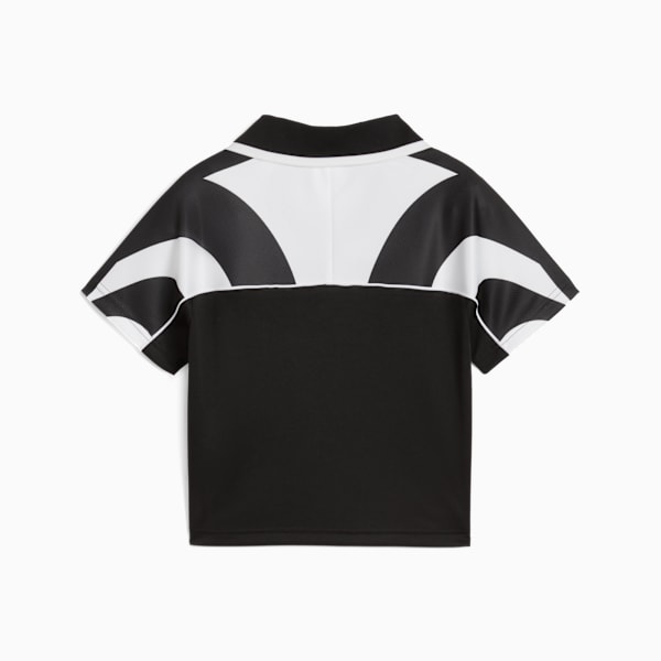 Camiseta corta FUTURE.PUMA.ARCHIVE para mujer, PUMA Black-PUMA White, large-ARG