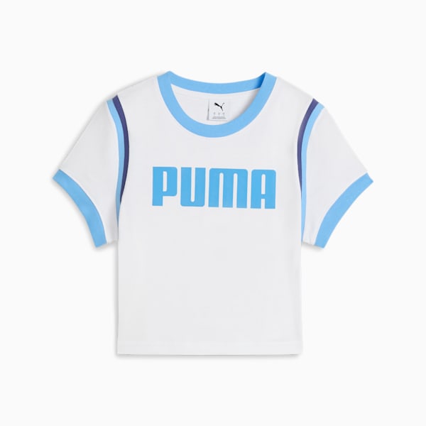 FUTURE.PUMA.ARCHIVE Graphic Baby Tee Women, PUMA White, large-ZAF
