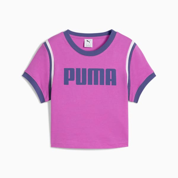 FUTURE.PUMA.ARCHIVE Graphic Baby Tee Women, Wild Berry, large-MEX