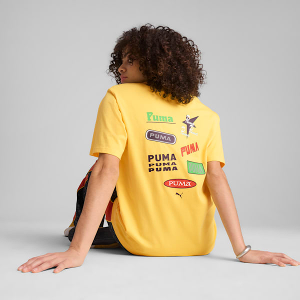 Wardrobe Essentials Relaxed Graphic Tee Women, Sunny Yellow, large-ZAF