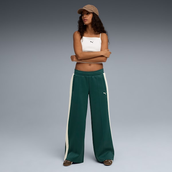Pantalones anchos T7 para mujer, Green Terrain, large-ARG