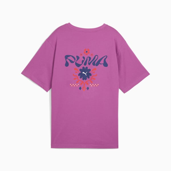 ESS FLORAL PACK Relaxed Graphic Tee Women, Wild Berry, large-MEX