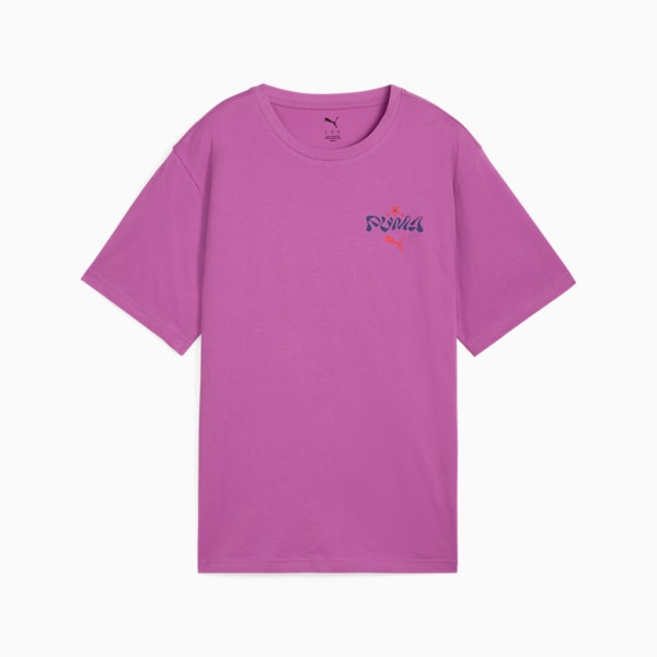 ESS FLORAL PACK Relaxed Graphic Tee Women, Wild Berry, large-MEX