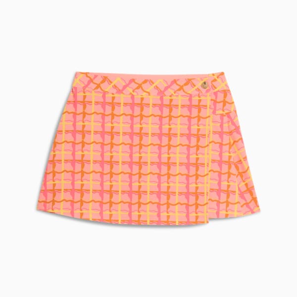 PUMA x DANI DAZEY Wrap Golf Skirt Women, Pink Fruit, large-ZAF
