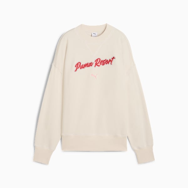 PREMIUM ESS Oversized Graphic Crew Women, Alpine Snow, large-ZAF