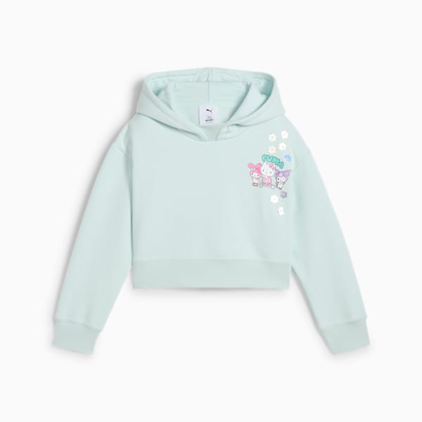PUMA x HELLO KITTY AND FRIENDS Relaxed Graphic Fleece Hoodie Kids, Peaceful Blue, large-ZAF