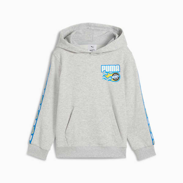 PUMA x HOT WHEELS™ Hoodie Kids, Light Gray Heather, large-ZAF