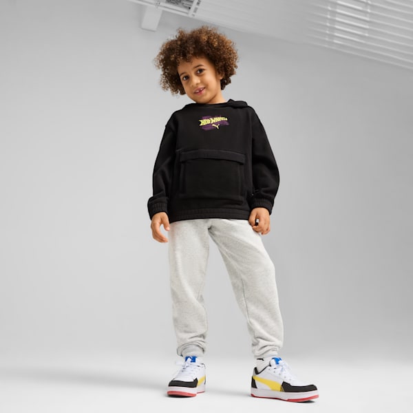 PUMA x HOT WHEELS™ Relaxed Graphic Hoodie Kids, PUMA Black, large-ZAF