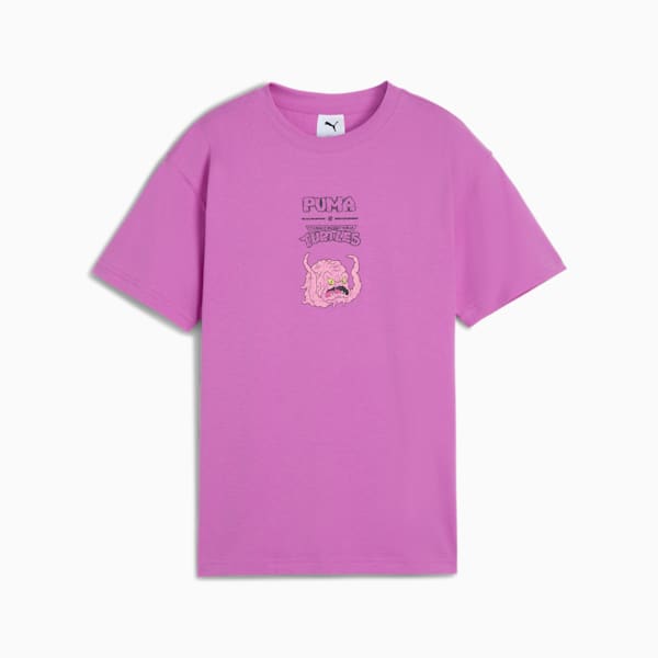PUMA x TMNT Relaxed Graphic Tee Youth, Wild Berry, large-ZAF