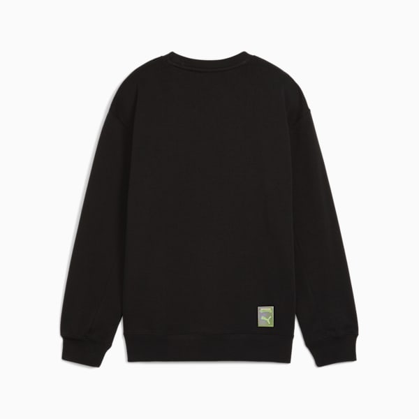 PUMA x TMNT Relaxed Graphic Crew Youth, PUMA Black, large-ZAF
