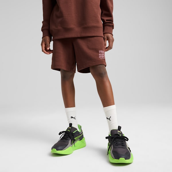 PUMA x TMNT Relaxed Shorts Youth, Chocotart, large-ZAF