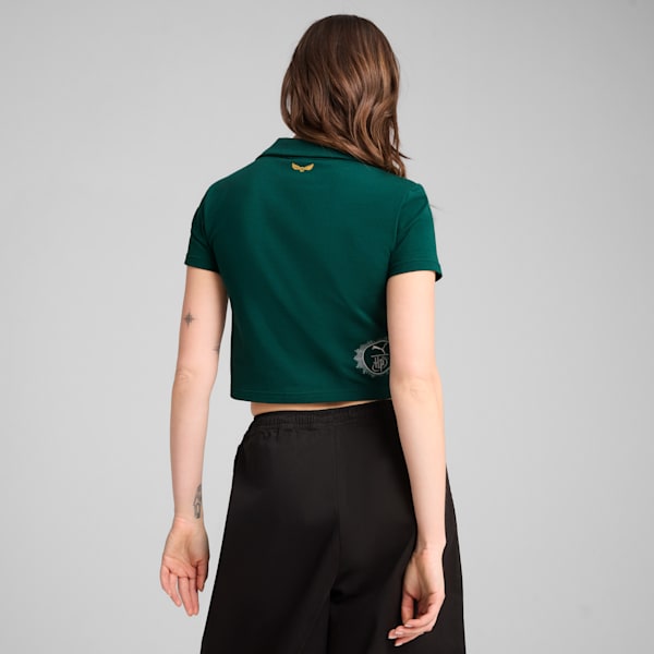 Playera polo PUMA x HARRY POTTER™ para mujer, Dark Myrtle, large-MEX