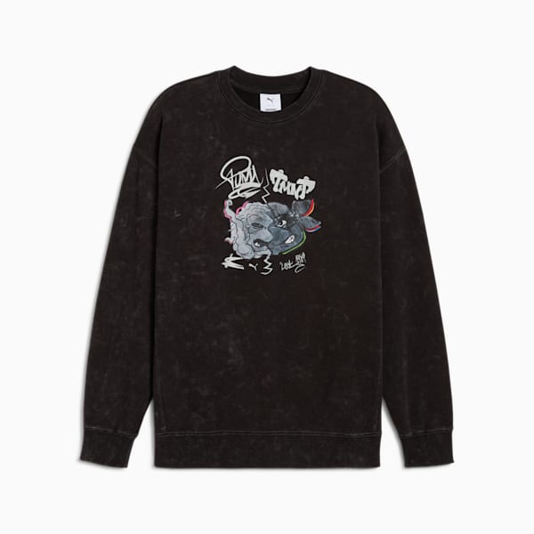 Sudadera PUMA x TORTUGAS NINJA para hombre, PUMA Black, large-MEX
