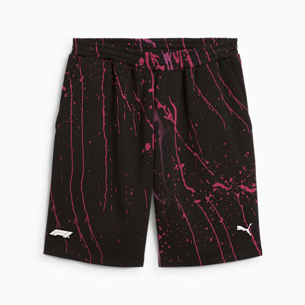 F1® Color Splash Sweat Shorts Men, PUMA Black, large-ZAF