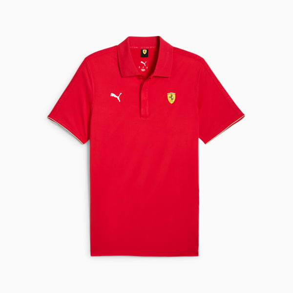 Playera polo Scuderia Ferrari Race Premium para hombre, Rosso Corsa, large-MEX