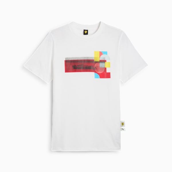 Scuderia Ferrari HP Race Graphic Tee 1 Men, PUMA White, large-ZAF