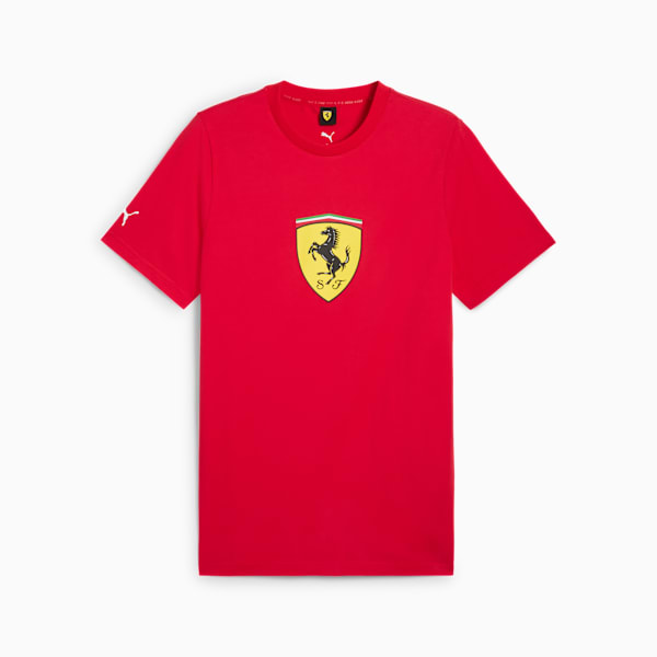 Scuderia Ferrari HP Race Coloured Big Shield Tee Men, Rosso Corsa, large-ZAF