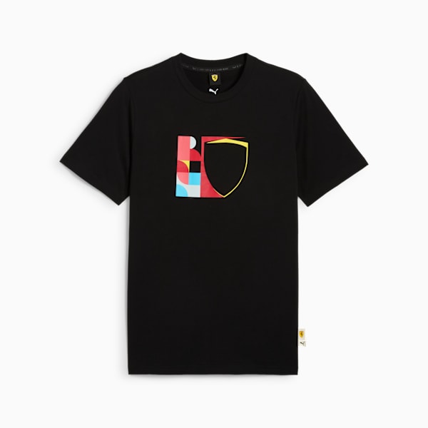 Scuderia Ferrari HP Race Big Shield Tee Men, PUMA Black, large-ZAF