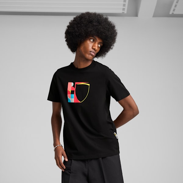 Scuderia Ferrari HP Race Big Shield Tee Men, PUMA Black, large-ZAF