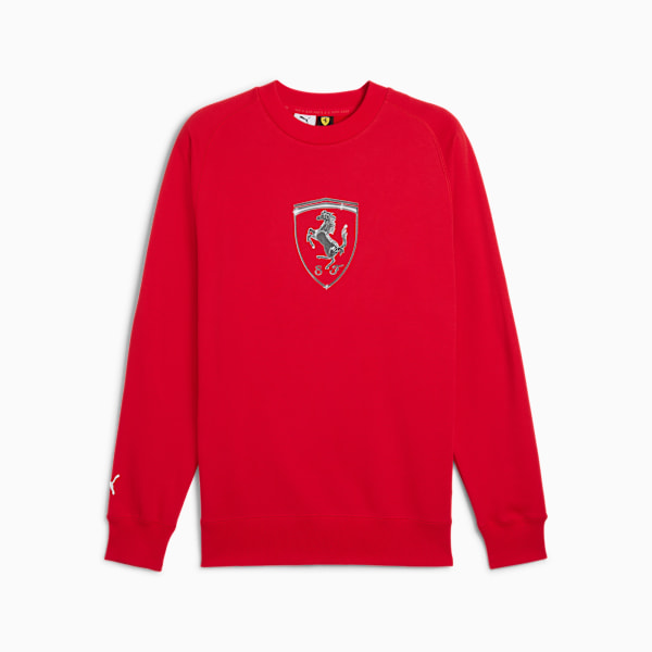 Sudadera Scuderia Ferrari HP Race Big Shield Crew Hombres, Rosso Corsa, large-MEX