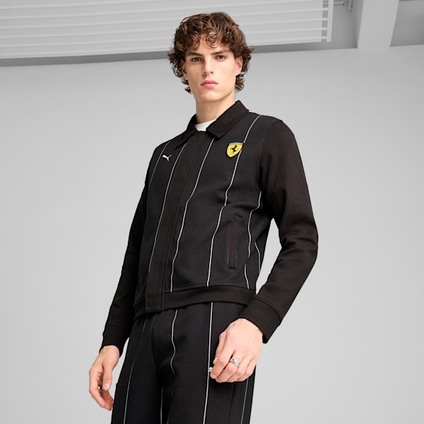 Chamarra polo de la Scuderia Ferrari Race Premium para hombre, PUMA Black, large-MEX
