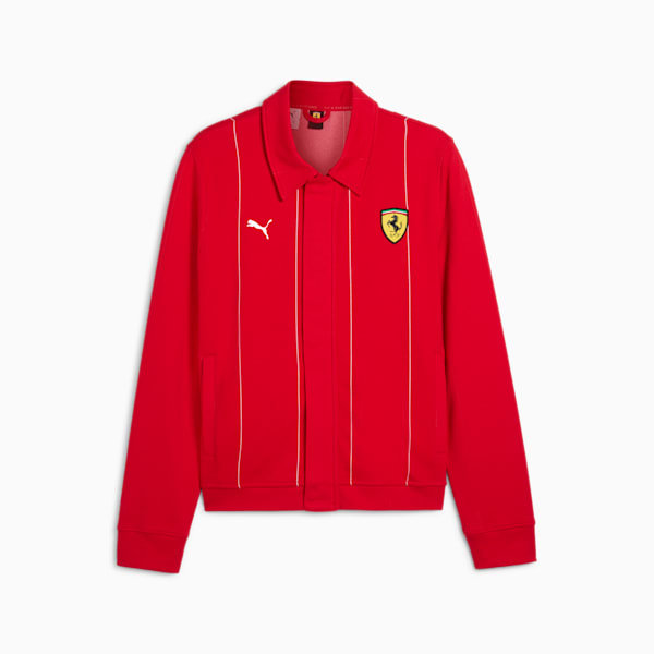 Chamarra polo de la Scuderia Ferrari Race Premium para hombre, Rosso Corsa, large-MEX